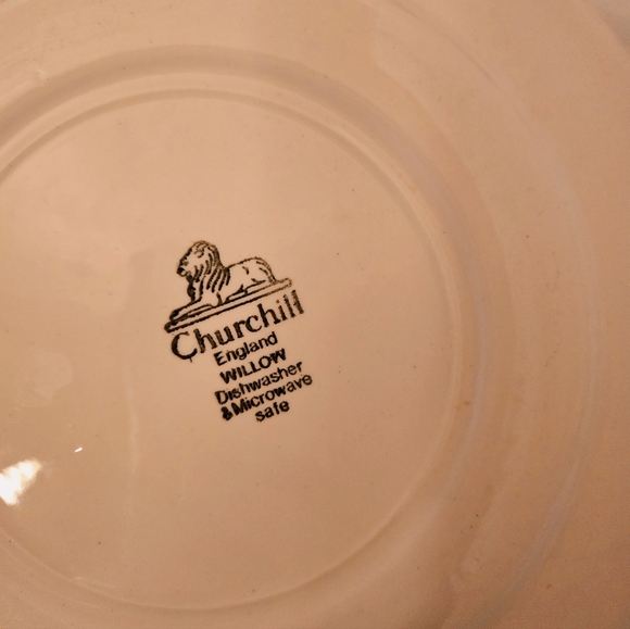s-l400.jpg 3 Blue Vintage Churchill Willow Plates